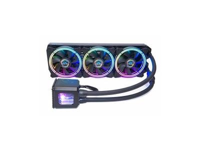 ALPHACOOL Eisbaer aurora 360 12 v 4 w eau et gaz cuivre noir