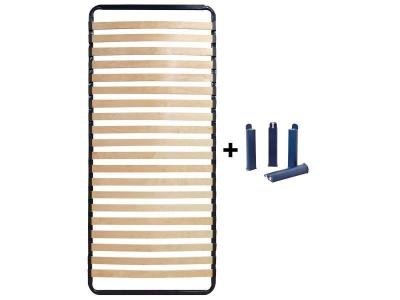 ALTOBUY ALTOLATTES - Pack Sommier 20 Lattes 90x200cm + Pieds bleus - 