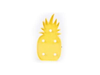 Heart of the home - Ananas D&eacute;coration LED - 13 x H. 25 cm - Jaune