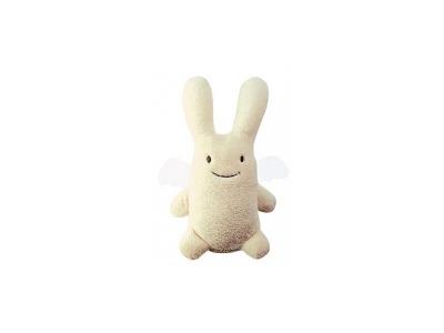TROUSSELIER Hochet peluche Ange lapin ivoire (20 cm)