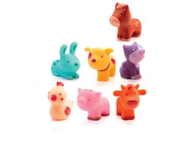 DJECO Lot De 7 Animaux Troopo-Farm - 