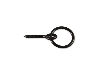 CHAPUIS  4457ZN Anneau &eacute;curie vis acier zingue D7 mm x 55 mm Noir