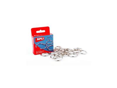 APLI AGIPA Anneau en m&eacute;tal ouvrable &Oslash; 46 mm 10 pi&egrave;ces argent - 