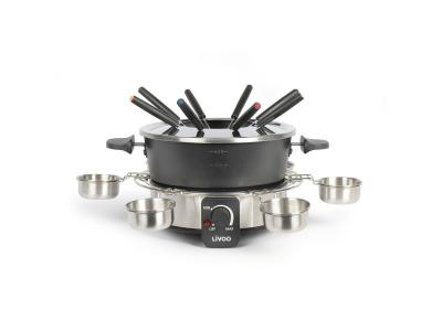 LIVOO Appareil &agrave; fondue 1,8 L 8 personnes 1000 W DOC264 