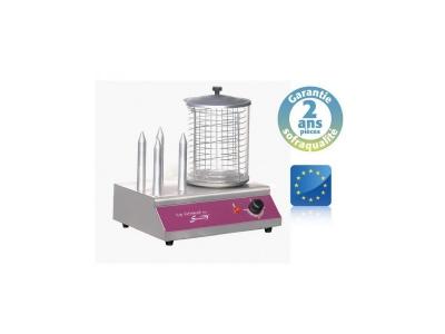 Appareil &agrave; Hot Dog Professionnel Inox   4 Plots   Gamme CBS   Sofraca 