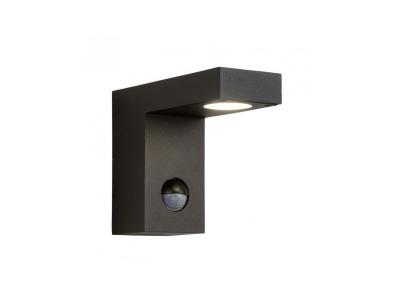 LUCIDE Applique cubique d&eacute;tecteur texas h12 cm led ip54 - noir