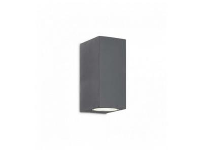 IDEAL LUX Applique murale Anthracite up 2 ampoules - Gris