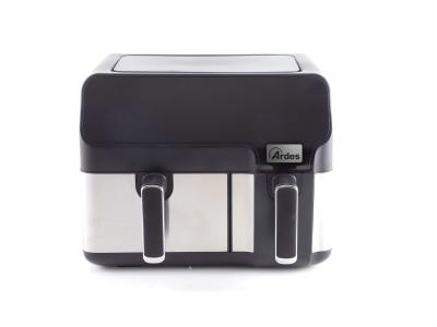  ARFRYA03D friteuse Double 9 l Autonome Friteuse d'air chaud Noir, Acier inoxydable - Ardes