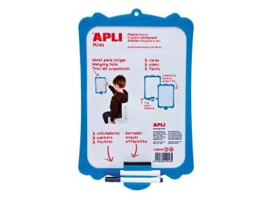 APLI Ardoise Effacable avec marqueur et affacette