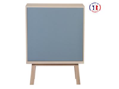 Armoire 1 porte de 90 cm de large, en fr&ecirc;ne