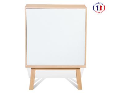 Armoire 1 porte de 90 cm de large, en fr&ecirc;ne