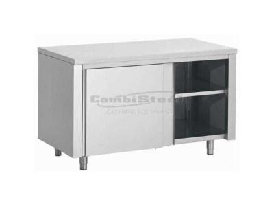 Armoire Basse Inox Portes Coulissantes - Profondeur 700 - - 1800x700Coulissante 