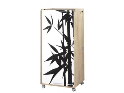 Armoire Informatique Mobile Ch&ecirc;ne - Coloris: Bambous 912 