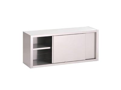 Armoire Suspendue Inox Avec Portes Coulissantes - Gamme 400 - - 1600x400Coulissante