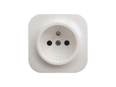 ARNOULD Prise de courant avec terre saillie Profil Eco - 16A - blanc