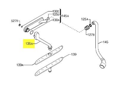  Arthur Martin Electrolux - Arrivee De Bras Superieur - Ref: 5028104100