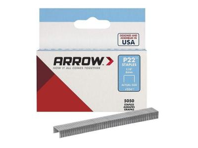 ARROW  160656 Bo&icirc;te de 5000 agrafes p22 6 mm, Argent