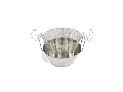 ARTAME  Friteuse avec panier en inox - Fond thermique - &Oslash; 30 cm - Gris