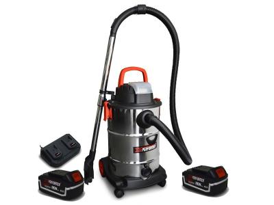 X PERFORMER Aspirateur Eau et Poussi&egrave;re compact Brushless sur batterie - Xperformer XPVC20LIBL-30L + 2 Bat. 4 Ah + Double chargeur 