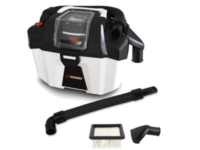 X PERFORMER Aspirateur Eau et Poussi&egrave;re compact sur batterie - Xperformer XPVC20LIBL-10L - Outil seul sans batterie ni chargeur 