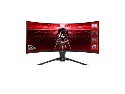 ASROCK  Pg34wq15r3a 34&acute;&acute; Wqhd Ips Led 165hz Curved Gaming Monitor Rouge