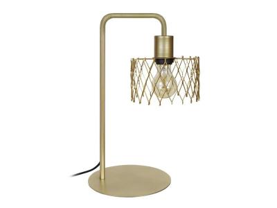 TOSEL ASTER - Lampe de bureau arqu&eacute; m&eacute;tal or