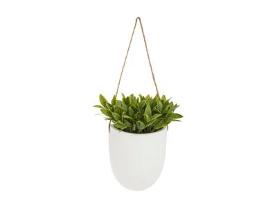 Plante Artificielle &Agrave; Suspendre Pot C&eacute;ramique H20cm - Mod&egrave;le C - Atmosphera 