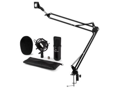 ELECTRONIC STAR Auna cm001b kit micro v3 microphone &agrave; condensateur perchette noir