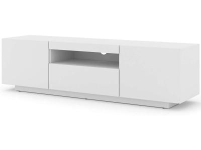 BIM FURNITURE Meuble tv aura 150 cm blanc mat - blanc mat