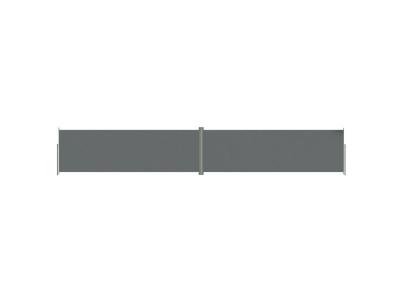 HELLOSHOP26 Auvent lat&eacute;ral r&eacute;tractable 200 x 1200 cm - Anthracite