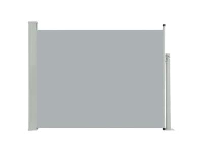 HELLOSHOP26 Auvent lat&eacute;ral r&eacute;tractable 140 x 500 cm - Gris