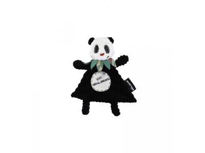  Les D&eacute;glingos Baby Doudou Rototos le Panda, Blanc
