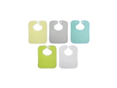BABYCALIN Lot De 5 Bavoirs Naissance Multicolore (20x25 Cm) - 