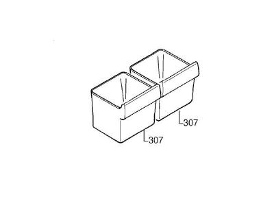 AEG Bac &agrave; legumes 230x306 h=200 pour Refrigerateur De dietrich