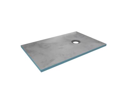 AURLANE Receveur de douche &agrave; carreler - Gris - 90 X 140 cm