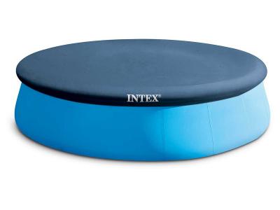 INTEX B&acirc;che de protection pour piscine autoport&eacute;e &oslash; 2,44 m  Gris