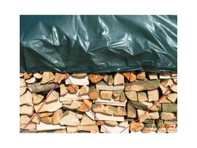 NATURE B&acirc;che de protection pour tas de bois  4 x 3 m vert