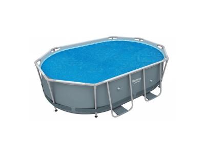 BESTWAY  B&acirc;che &Agrave; Bulles Ovale 280 X180 Cm Pour Piscine Power Steel 300 X 200 Cm