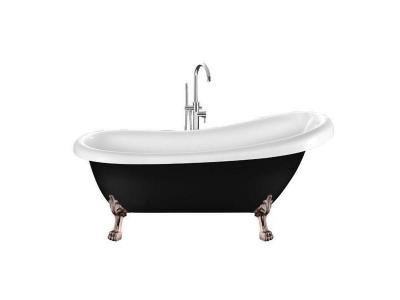 Baignoire ancienne RICHMOND Noire 171 cm Pieds de Lion Cuivre rouge vieilli