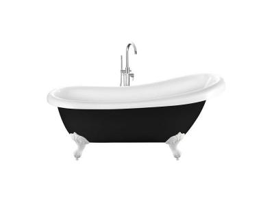 Baignoire ancienne RICHMOND Noire 171 cm Pieds d'Aigle Blancs
