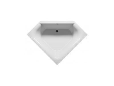Riho - Baignoire d'angle acrylique austin 145x145cm-Blanc-Blanc-145 --