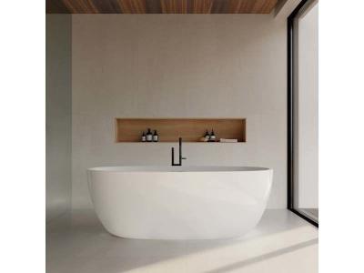 Stano. - Baignoire &icirc;lot design ovale denver blanche 170 cm - Blanc