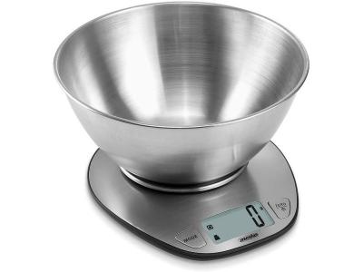 MESKO Balance de cuisine avec bol de 1,8l jusqu&acute;&agrave; 5kg gris
