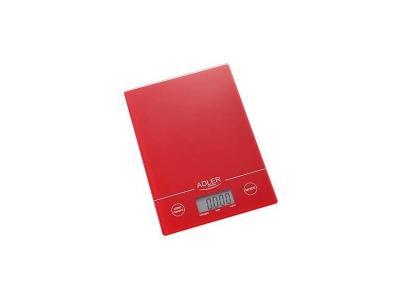 ADLER  AD 3138 r AD3138R Balance de cuisine, 5 kilograms, Rouge