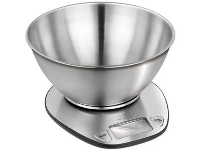 MPM Balance de cuisine num&eacute;rique &agrave; bol amovible acier inoxydable, pr&eacute;cision, 5 kg, , mwk-05m, ,
