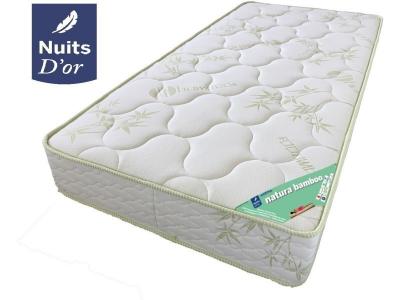 NUITS D OR Bamboo Matelas Densit&eacute; 35 Kg/m3 - Hauteur 21 Cm - Soutien Tr&egrave;s Ferme - Orthop&eacute;dique (140x200)