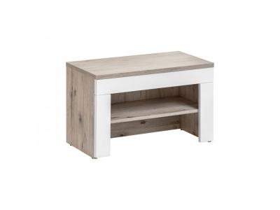 Ac-Deco Banc avec meuble &agrave; chaussures int&eacute;gr&eacute; - GUSTAVO - 60 x 35 x 40 cm