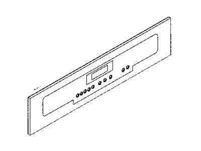 DE DIETRICH Bandeau verro blanc - Four, cuisini&egrave;re (74X3491 )