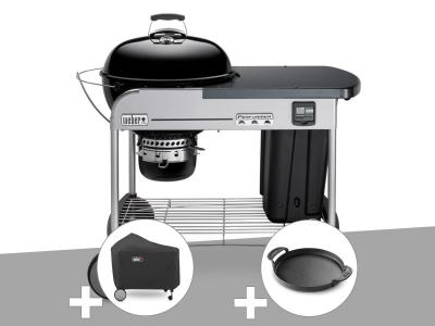 WEBER Barbecue &agrave; charbon  Performer Premium GBS 57 cm Noir + Housse + Plancha