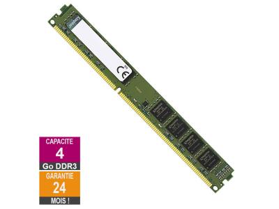 KINGSTON Barrette M&eacute;moire 4Go RAM DDR3  KCP316NS8/4 DIMM PC3-12800U
